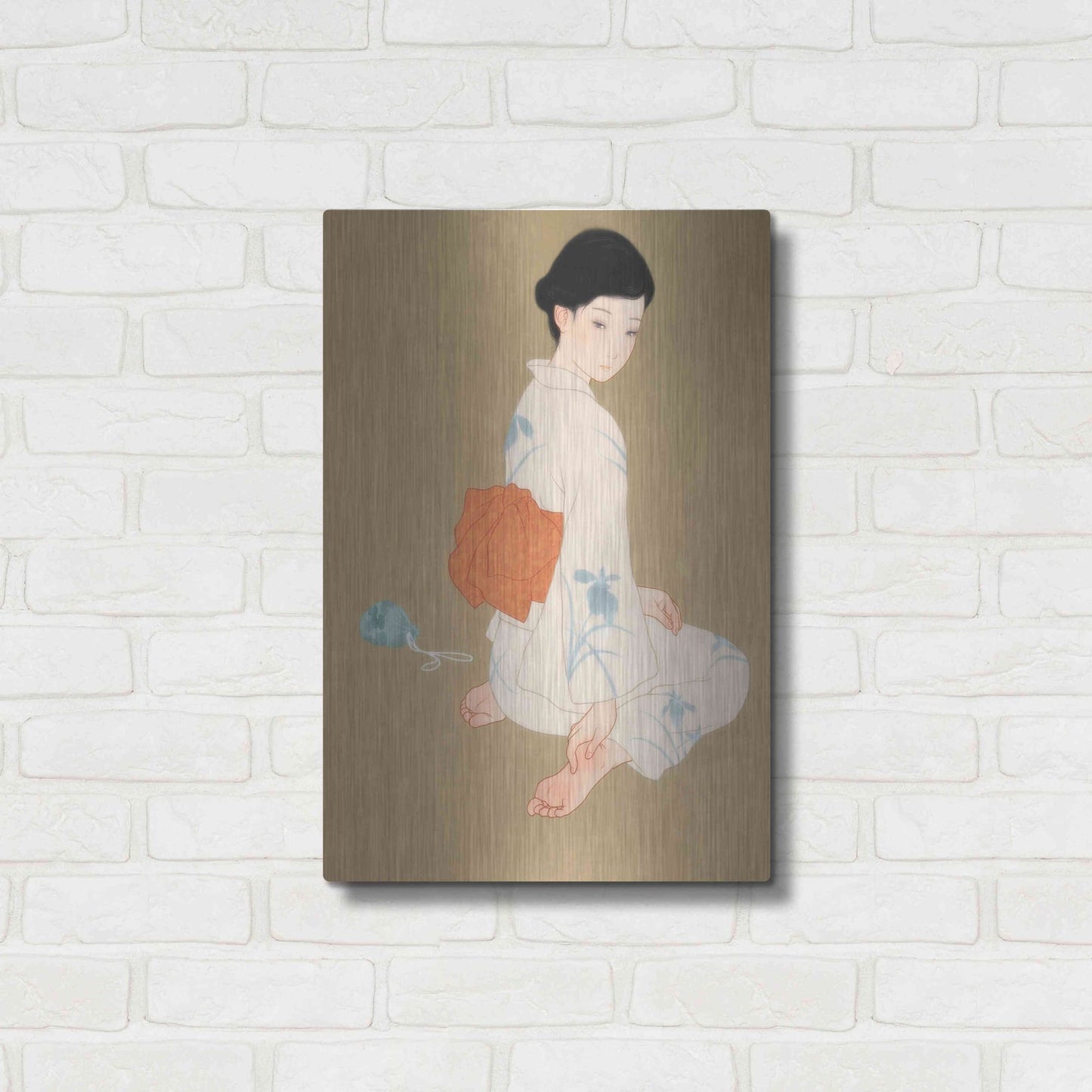 Luxe Metal Art 'After The Summer Festival' by Sai Tamiya, Metal Wall Art,16x24