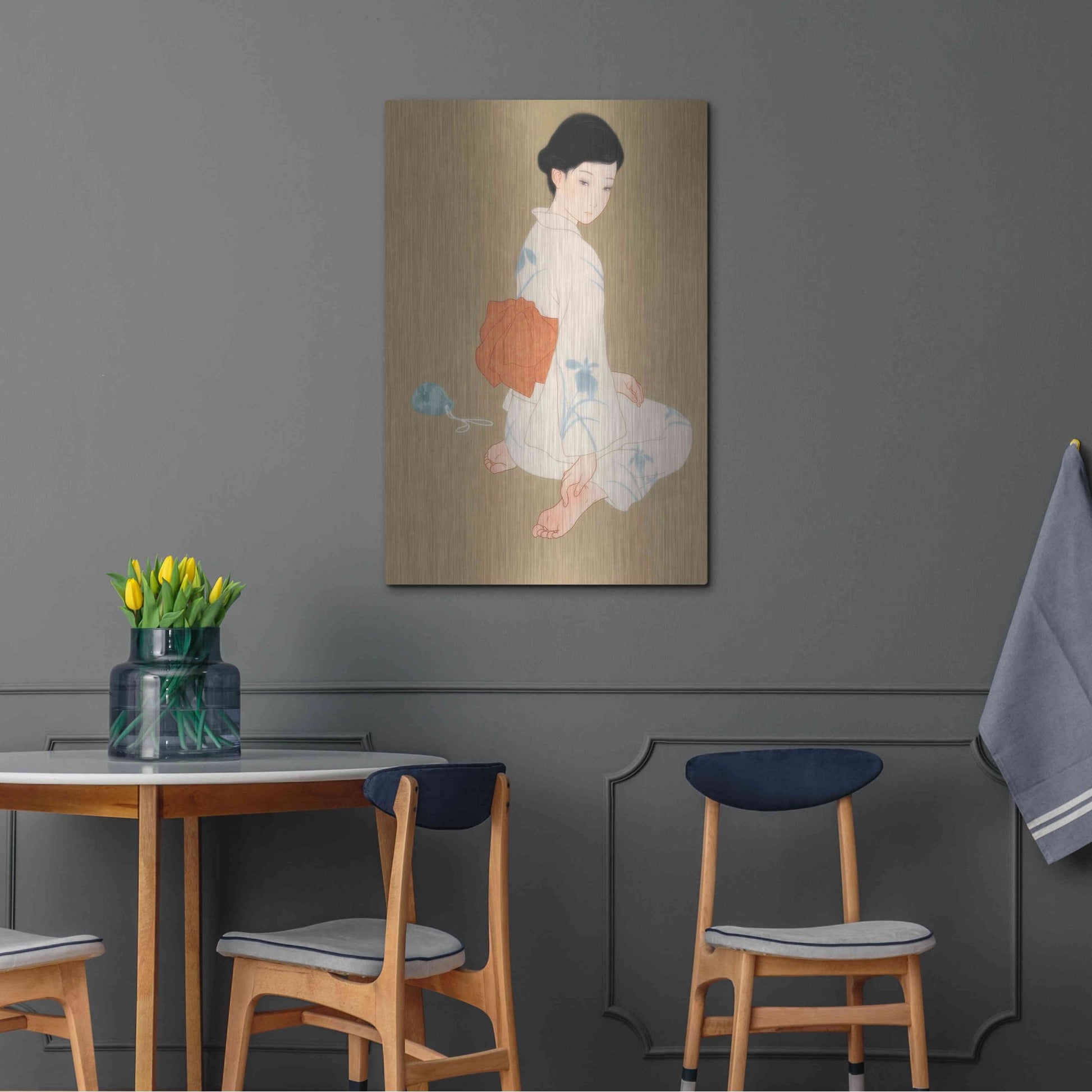 Luxe Metal Art 'After The Summer Festival' by Sai Tamiya, Metal Wall Art,24x36