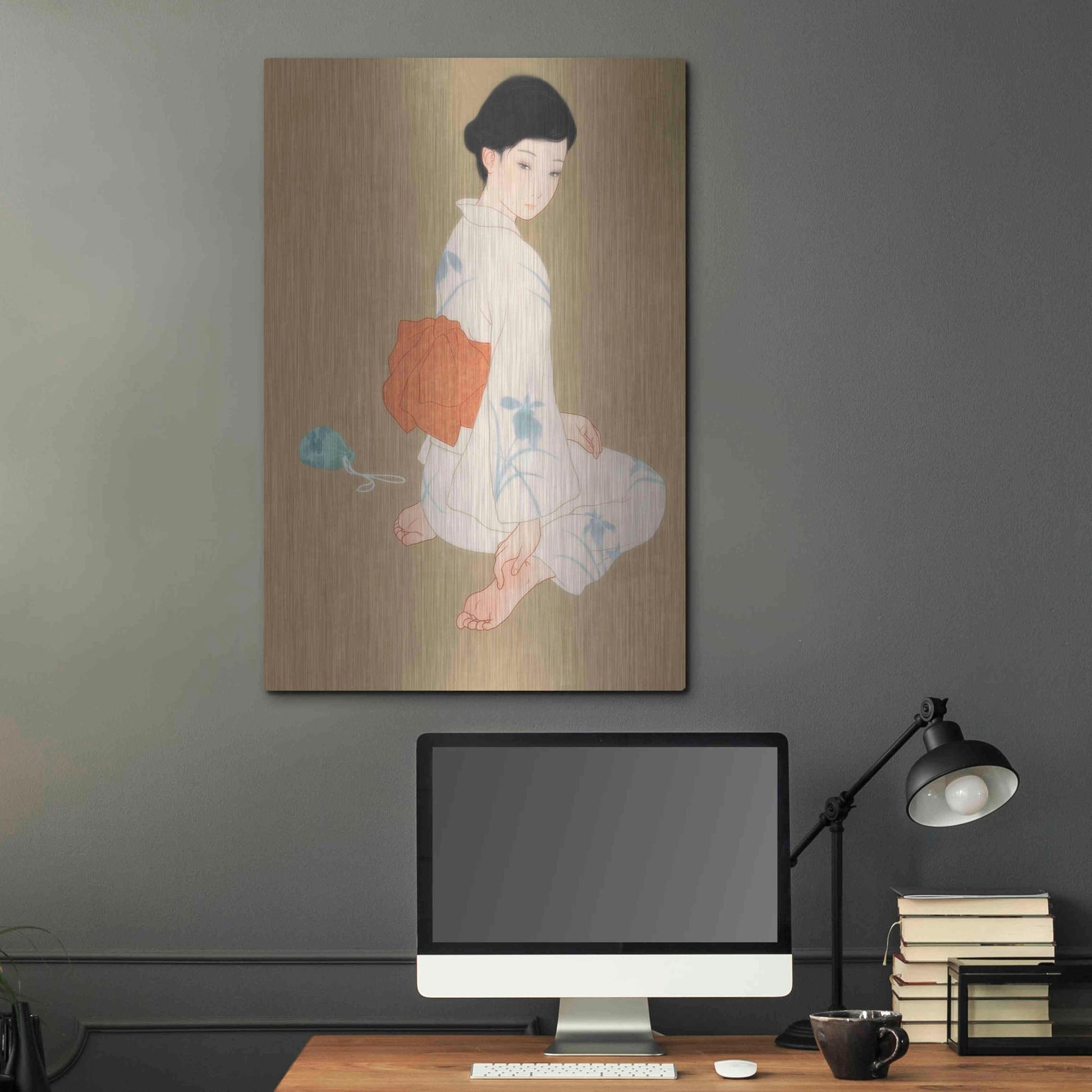 Luxe Metal Art 'After The Summer Festival' by Sai Tamiya, Metal Wall Art,24x36