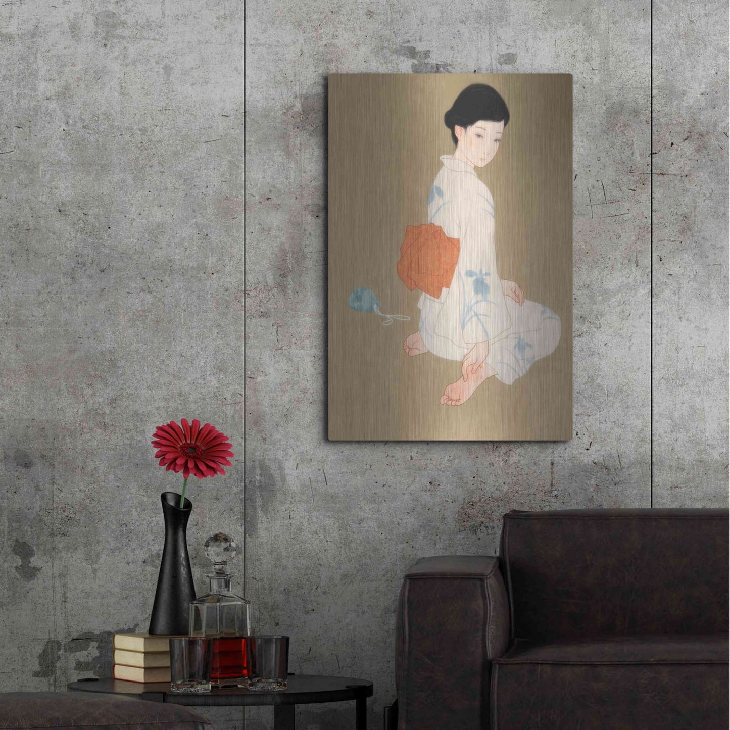 Luxe Metal Art 'After The Summer Festival' by Sai Tamiya, Metal Wall Art,24x36