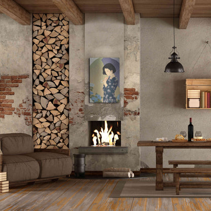 Luxe Metal Art 'Ajisai' by Sai Tamiya, Metal Wall Art,24x36