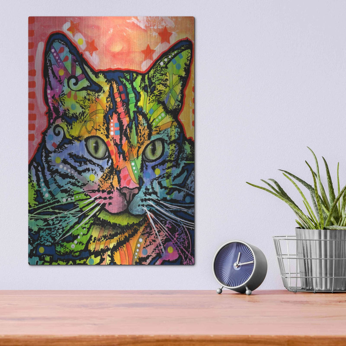 'CAT' by Dean Russo – Metal Wall Art, 12x16 room view