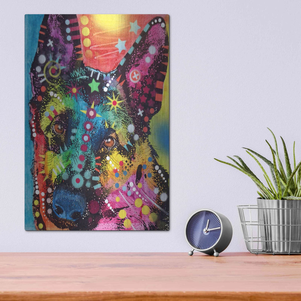 'Shep' by Dean Russo – Metal Wall Art, 12x16 room view