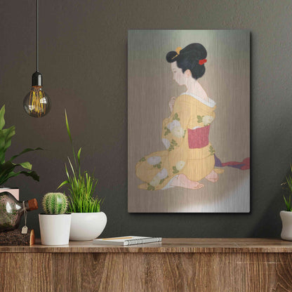 Luxe Metal Art 'Yogokoro' by Sai Tamiya, Metal Wall Art,12x16