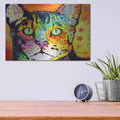 'Straight Cat' by Dean Russo – Metal Wall Art, 16x12 room view