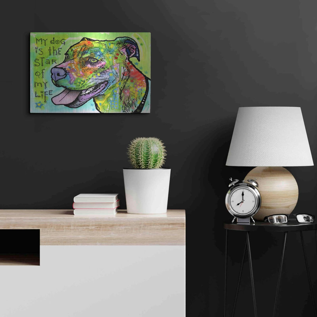 'The Star of My Life' by Dean Russo – Metal Wall Art, 24x16 room view