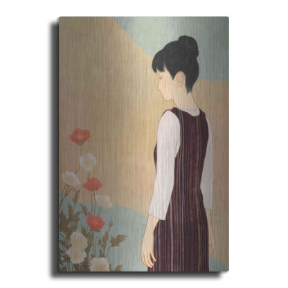 'Poppies and a Woman' by Sai Tamiya, Metal Wall Art