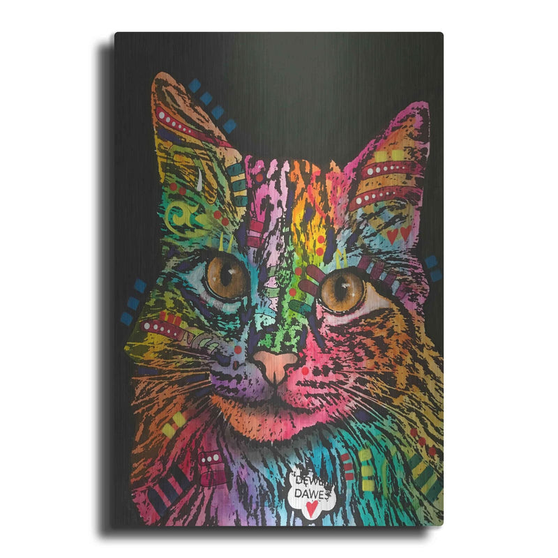 'Happy Gato Smile' by Dean Russo – Metal Wall Art