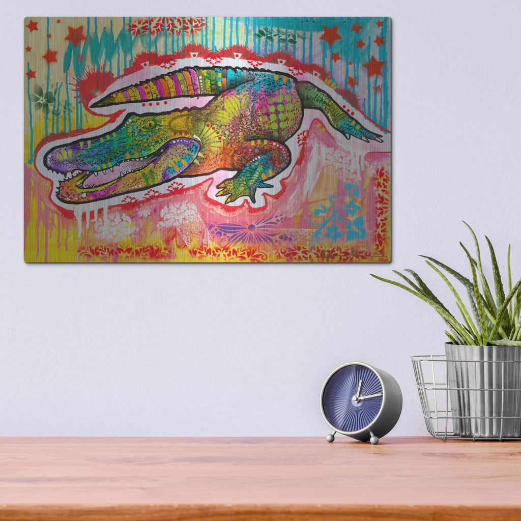 'Alligator 2' by Dean Russo – Metal Wall Art, 16x12 room view