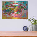 'Alligator 2' by Dean Russo – Metal Wall Art, 16x12 room view
