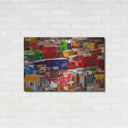 Luxe Metal Art 'Color town' by Ata Alishahi, Metal Wall Art,36x24