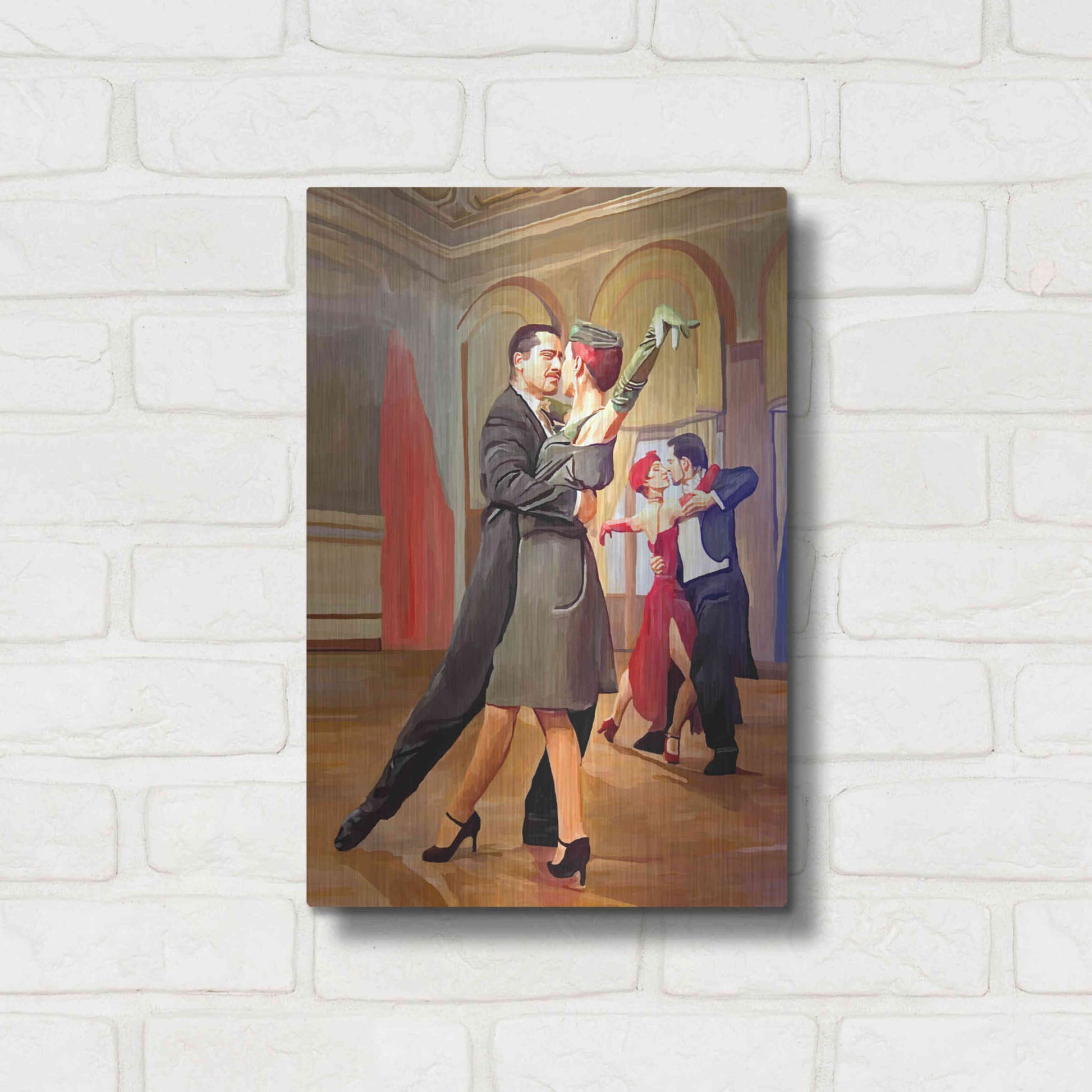 Luxe Metal Art 'Dance with me' by Ata Alishahi, Metal Wall Art,12x16