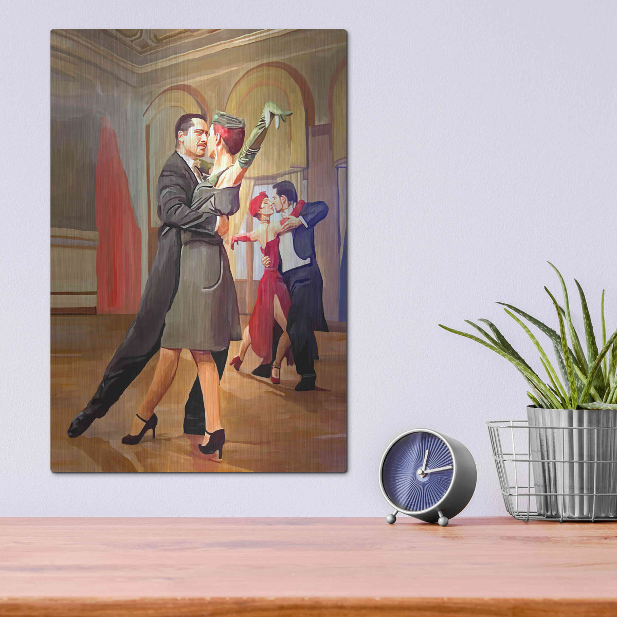 Luxe Metal Art 'Dance with me' by Ata Alishahi, Metal Wall Art,12x16