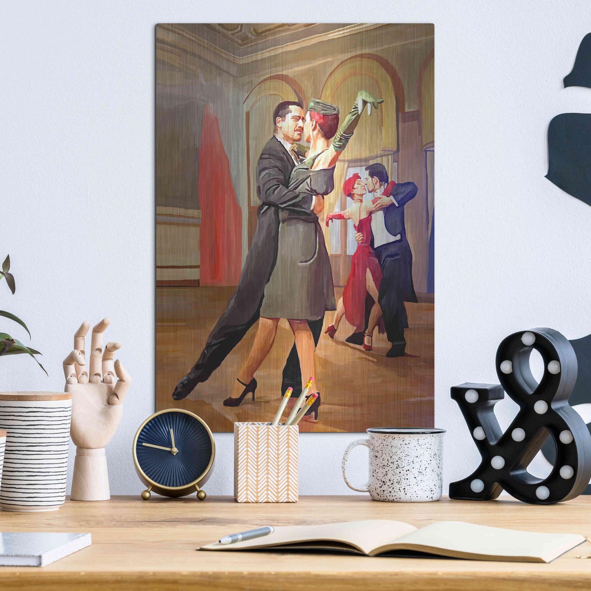 Luxe Metal Art 'Dance with me' by Ata Alishahi, Metal Wall Art,12x16