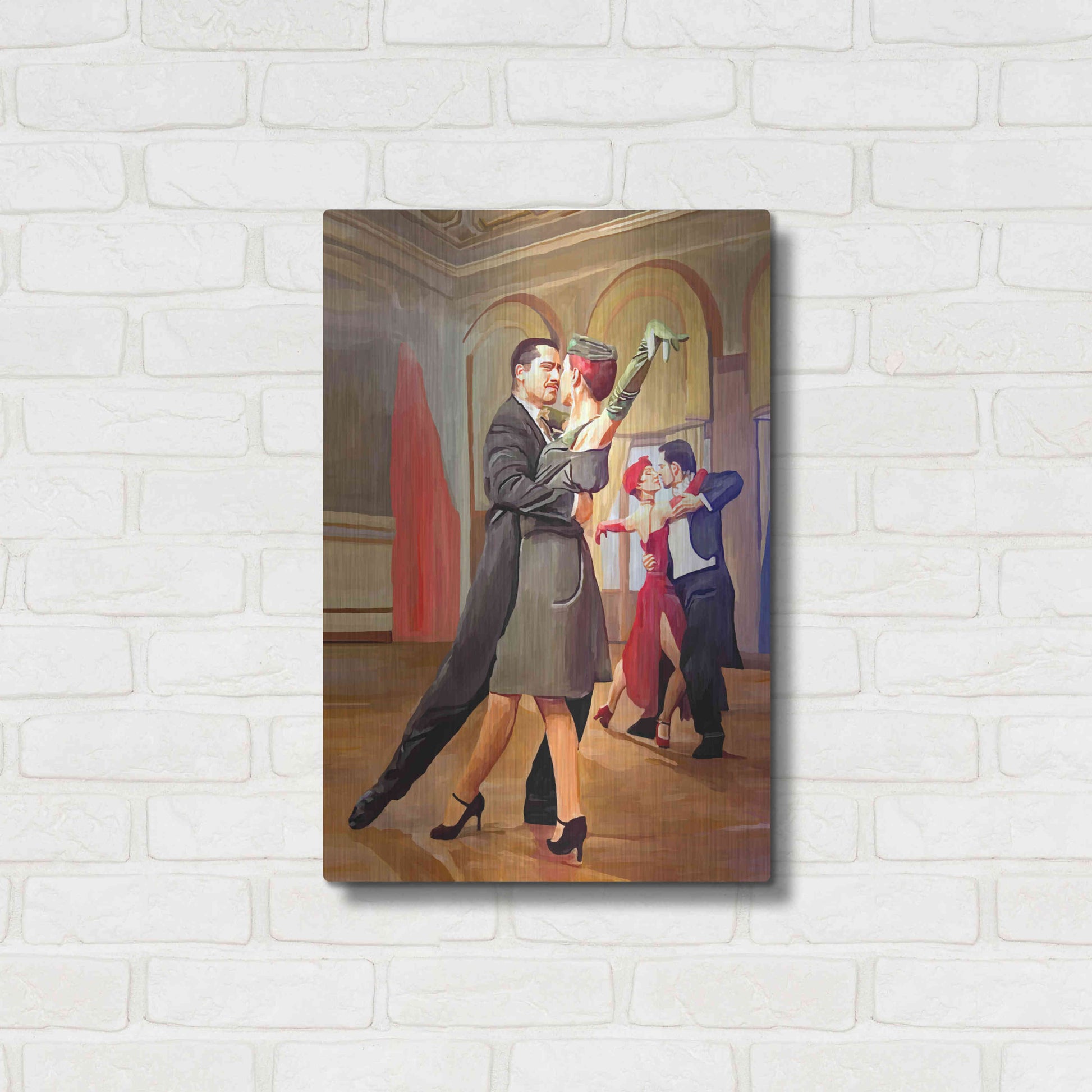 Luxe Metal Art 'Dance with me' by Ata Alishahi, Metal Wall Art,16x24