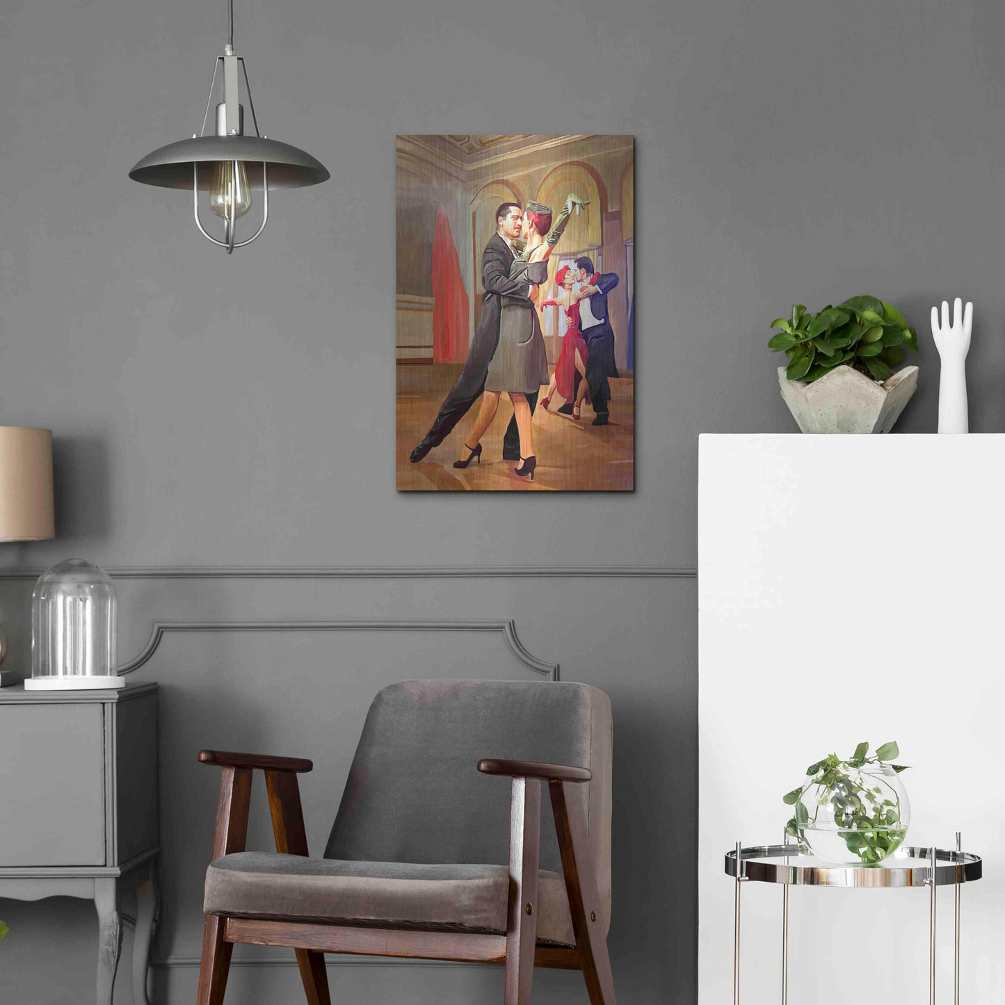 Luxe Metal Art 'Dance with me' by Ata Alishahi, Metal Wall Art,16x24