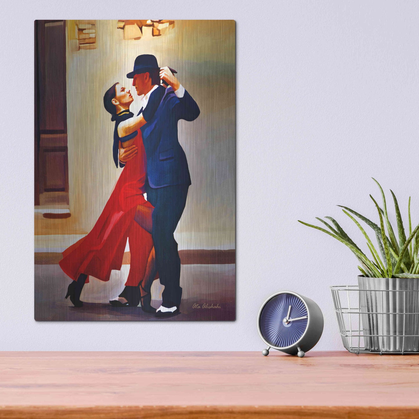 Luxe Metal Art 'Dance' by Ata Alishahi, Metal Wall Art,12x16