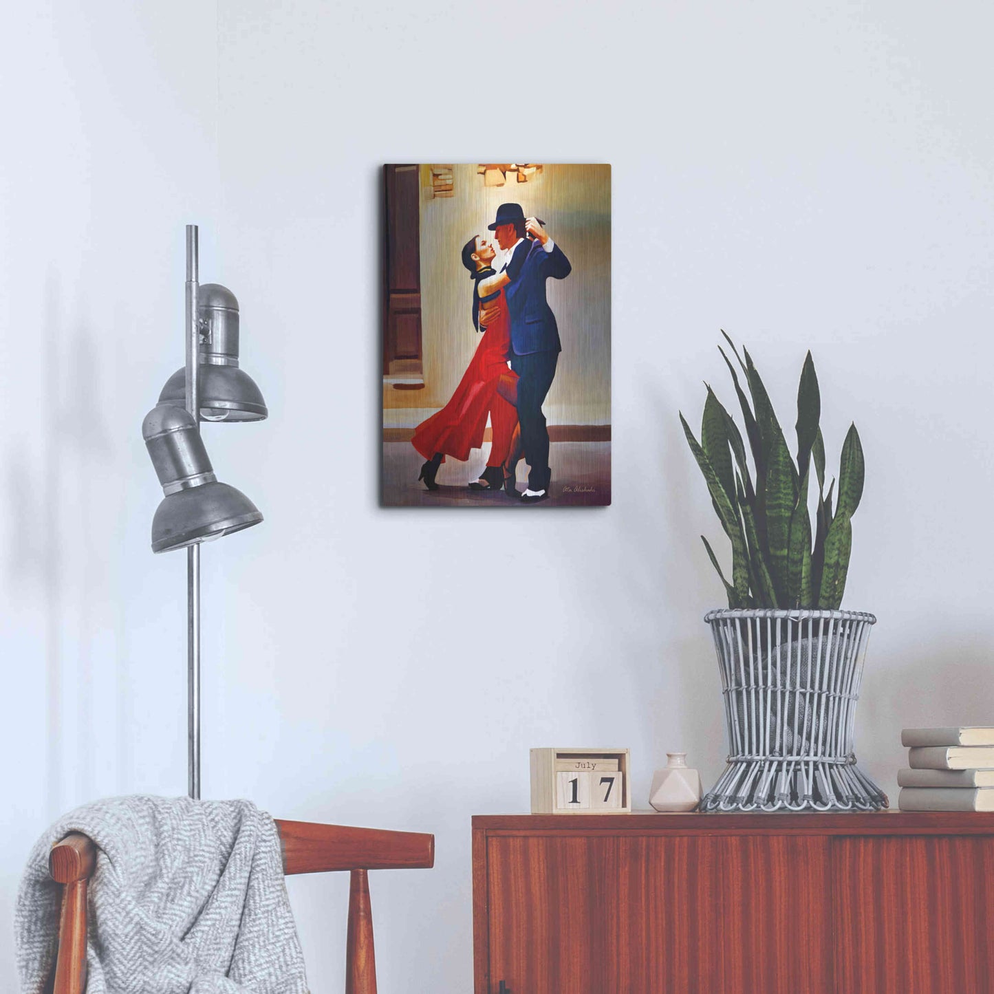 Luxe Metal Art 'Dance' by Ata Alishahi, Metal Wall Art,16x24