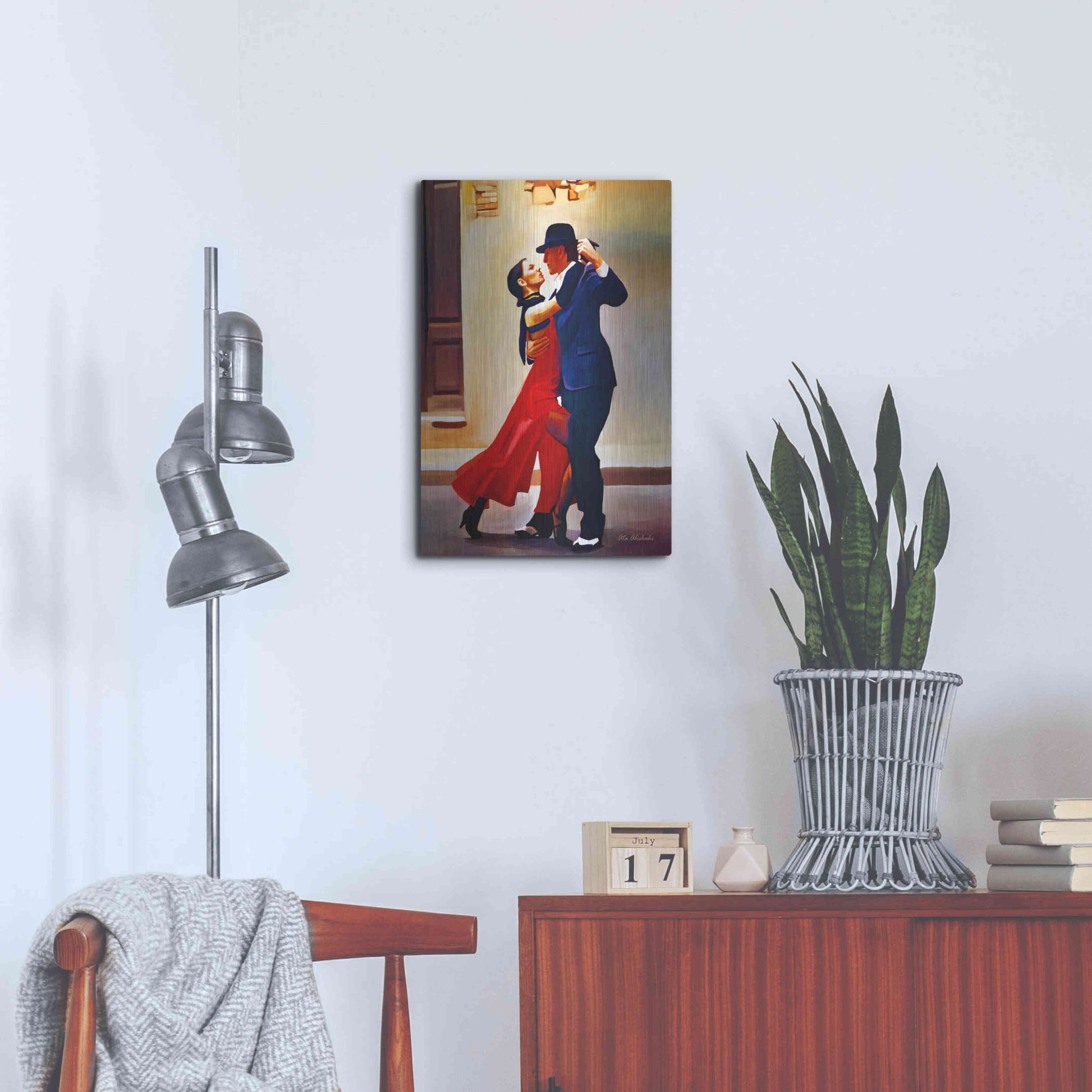 Luxe Metal Art 'Dance' by Ata Alishahi, Metal Wall Art,16x24