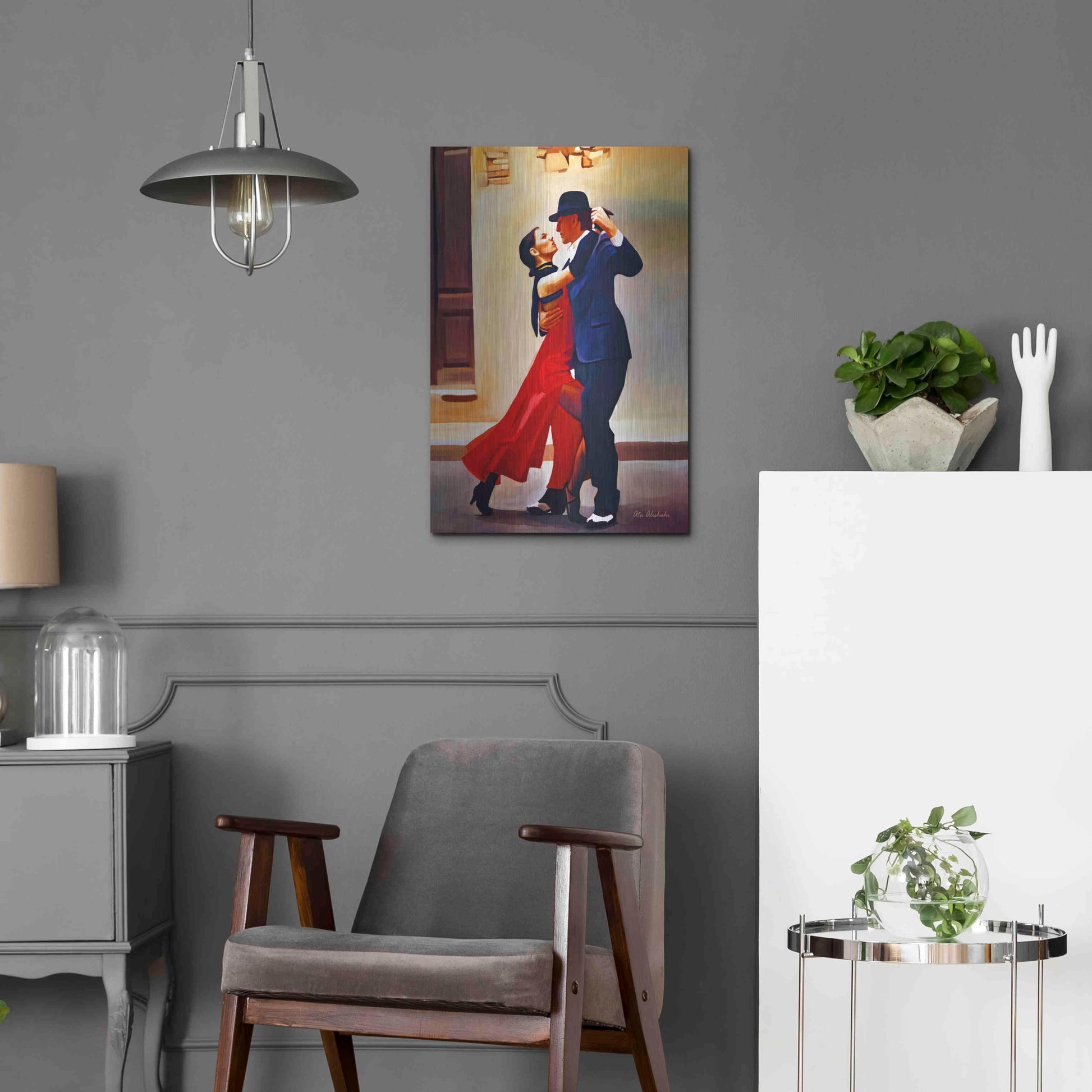 Luxe Metal Art 'Dance' by Ata Alishahi, Metal Wall Art,16x24