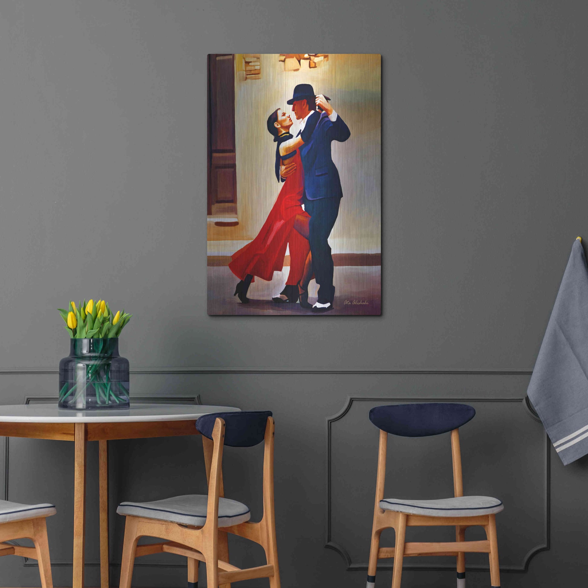 Luxe Metal Art 'Dance' by Ata Alishahi, Metal Wall Art,24x36