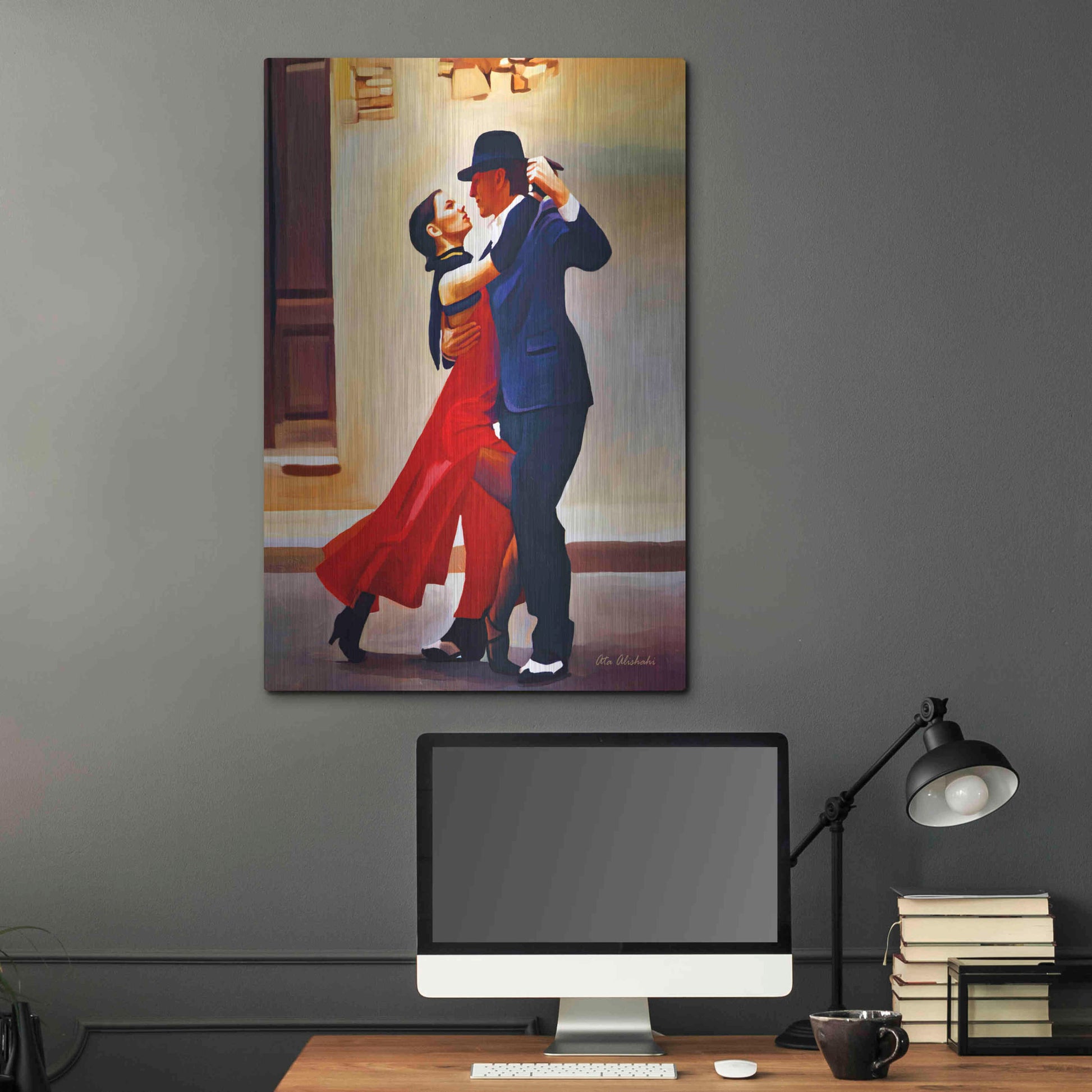 Luxe Metal Art 'Dance' by Ata Alishahi, Metal Wall Art,24x36