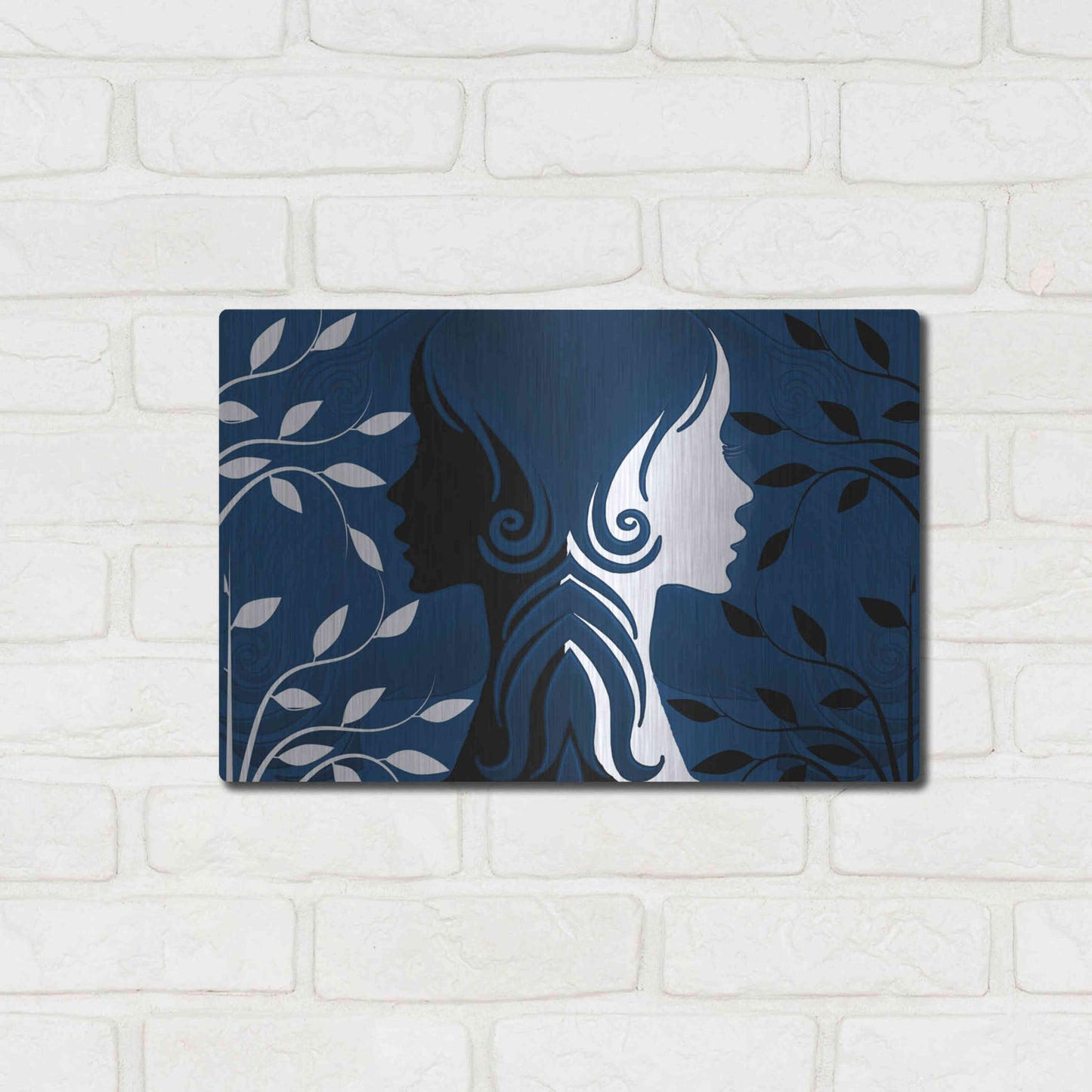 Luxe Metal Art 'Faces' by Ata Alishahi, Metal Wall Art,16x12