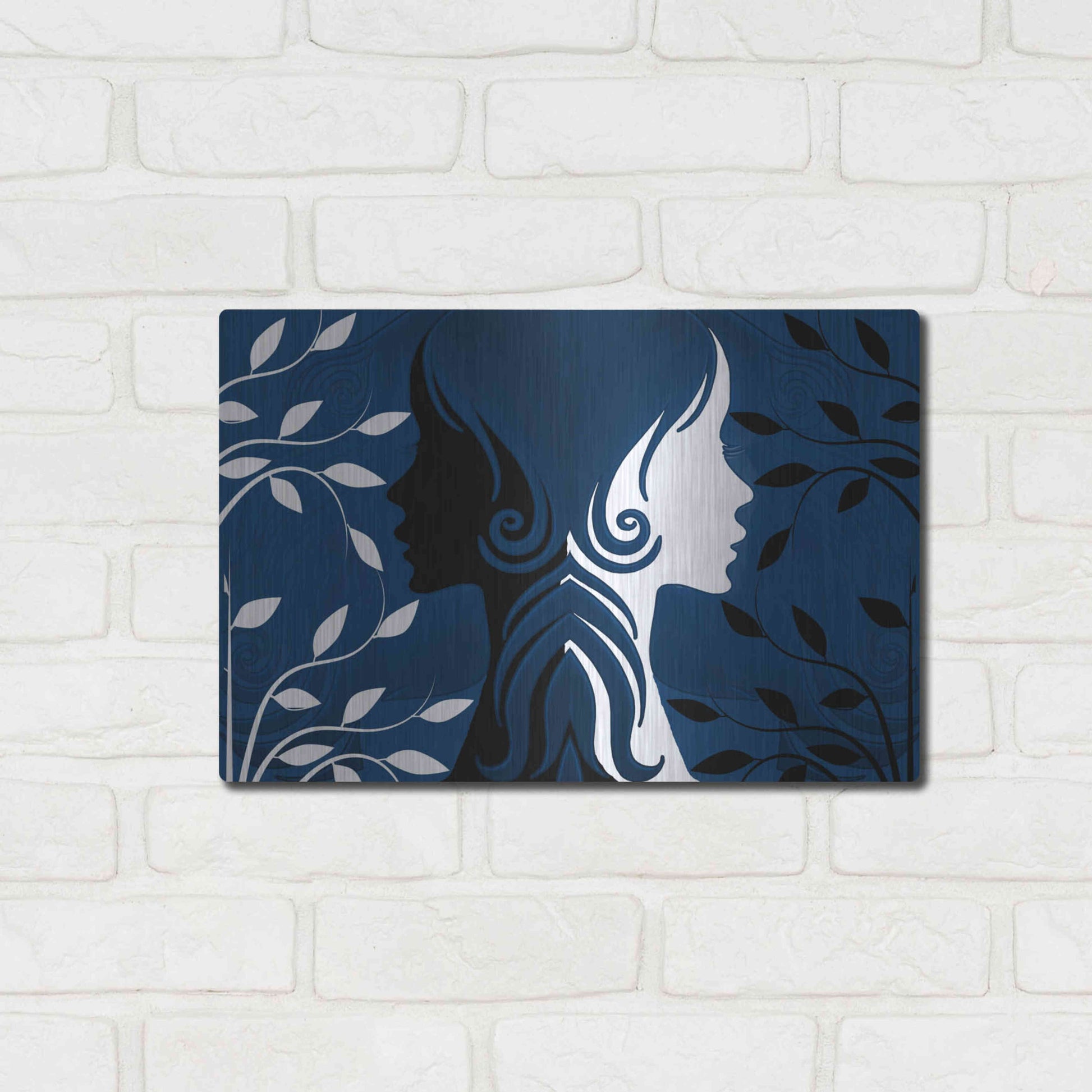 Luxe Metal Art 'Faces' by Ata Alishahi, Metal Wall Art,16x12