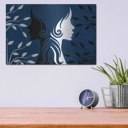 Luxe Metal Art 'Faces' by Ata Alishahi, Metal Wall Art,16x12