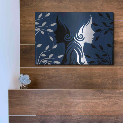 Luxe Metal Art 'Faces' by Ata Alishahi, Metal Wall Art,16x12