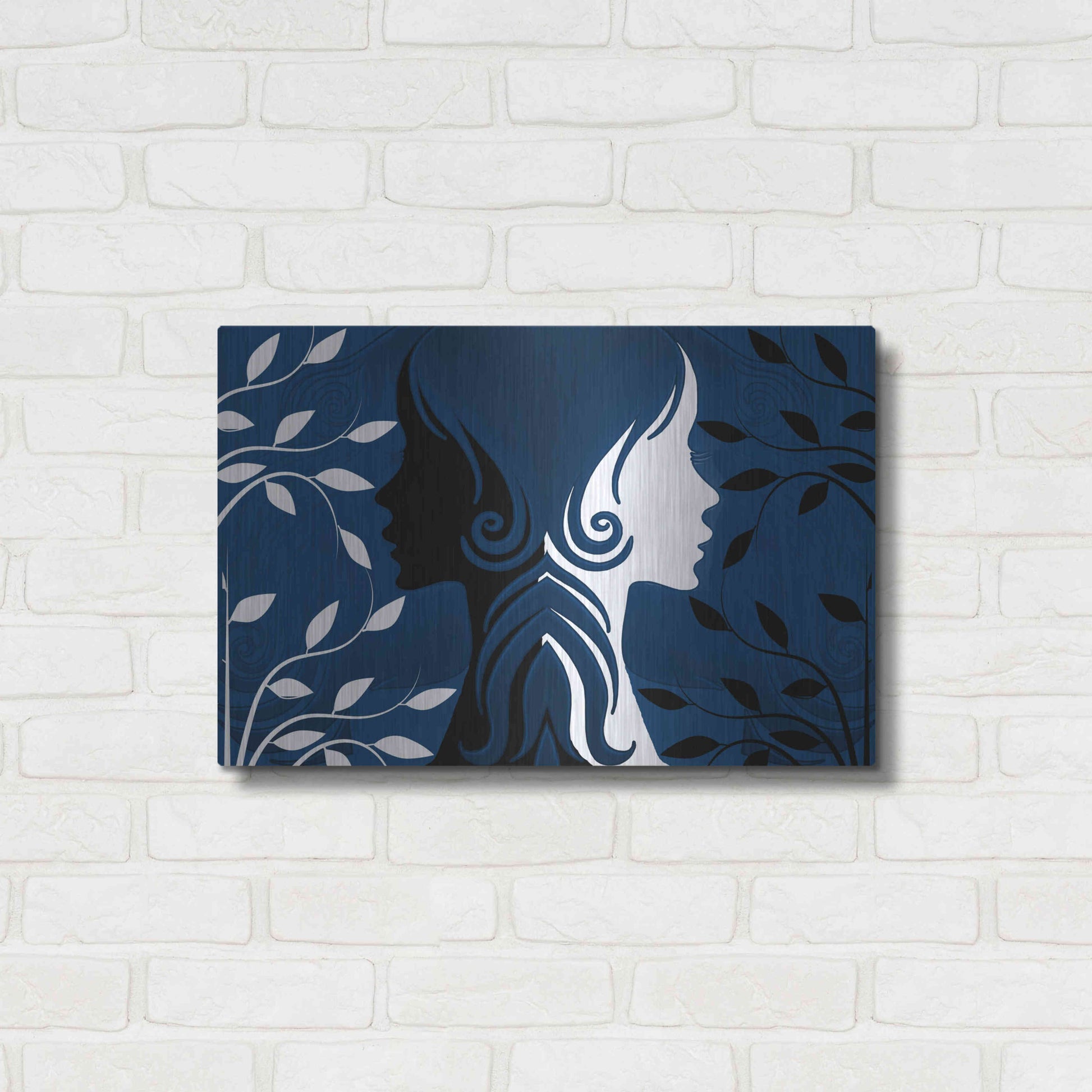 Luxe Metal Art 'Faces' by Ata Alishahi, Metal Wall Art,24x16