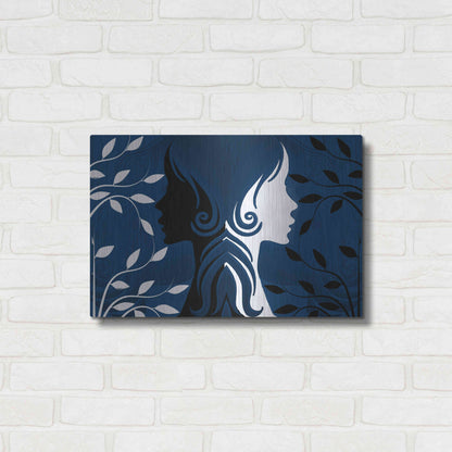 Luxe Metal Art 'Faces' by Ata Alishahi, Metal Wall Art,24x16