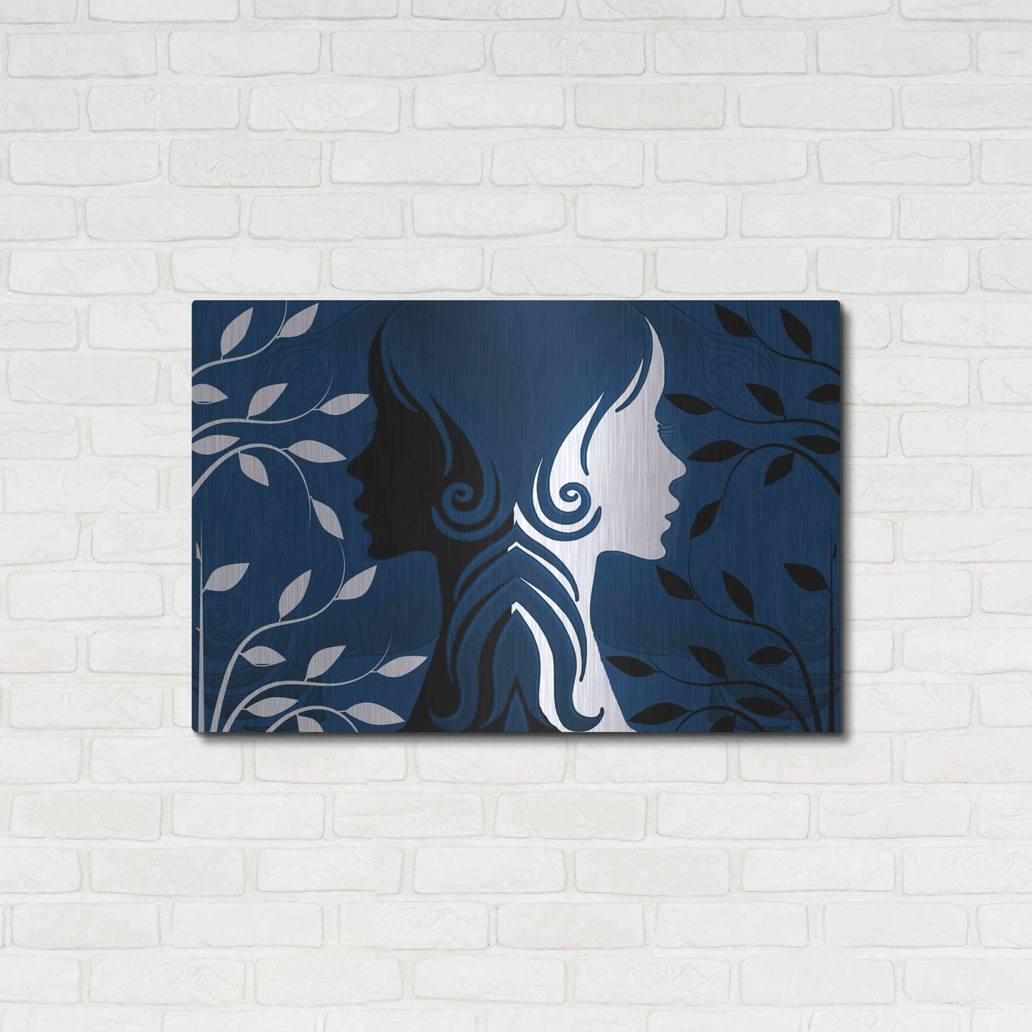 Luxe Metal Art 'Faces' by Ata Alishahi, Metal Wall Art,36x24