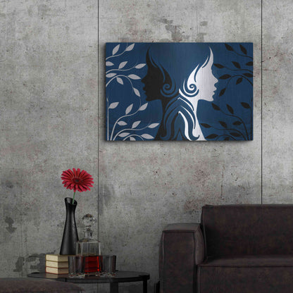 Luxe Metal Art 'Faces' by Ata Alishahi, Metal Wall Art,36x24