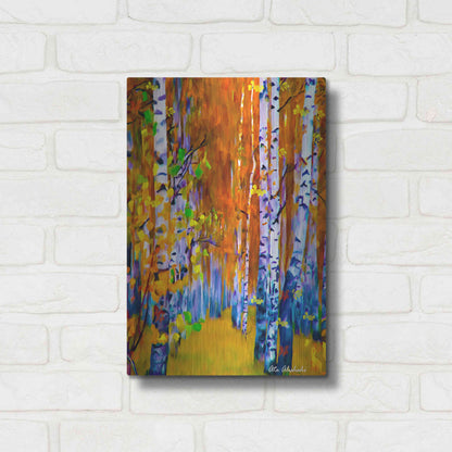 Luxe Metal Art 'Autumn' by Ata Alishahi, Metal Wall Art,12x16