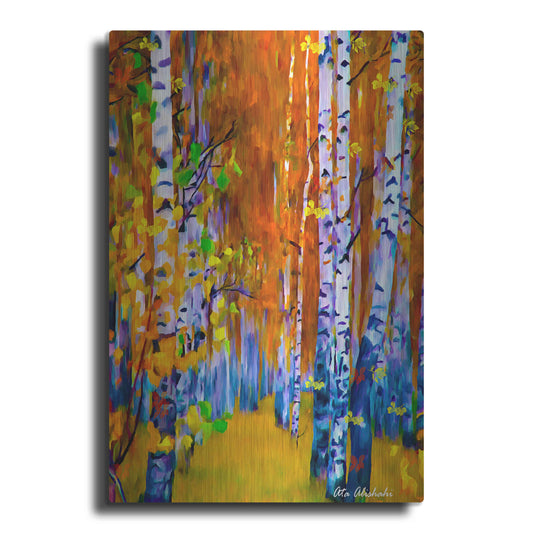 Luxe Metal Art 'Autumn' by Ata Alishahi, Metal Wall Art