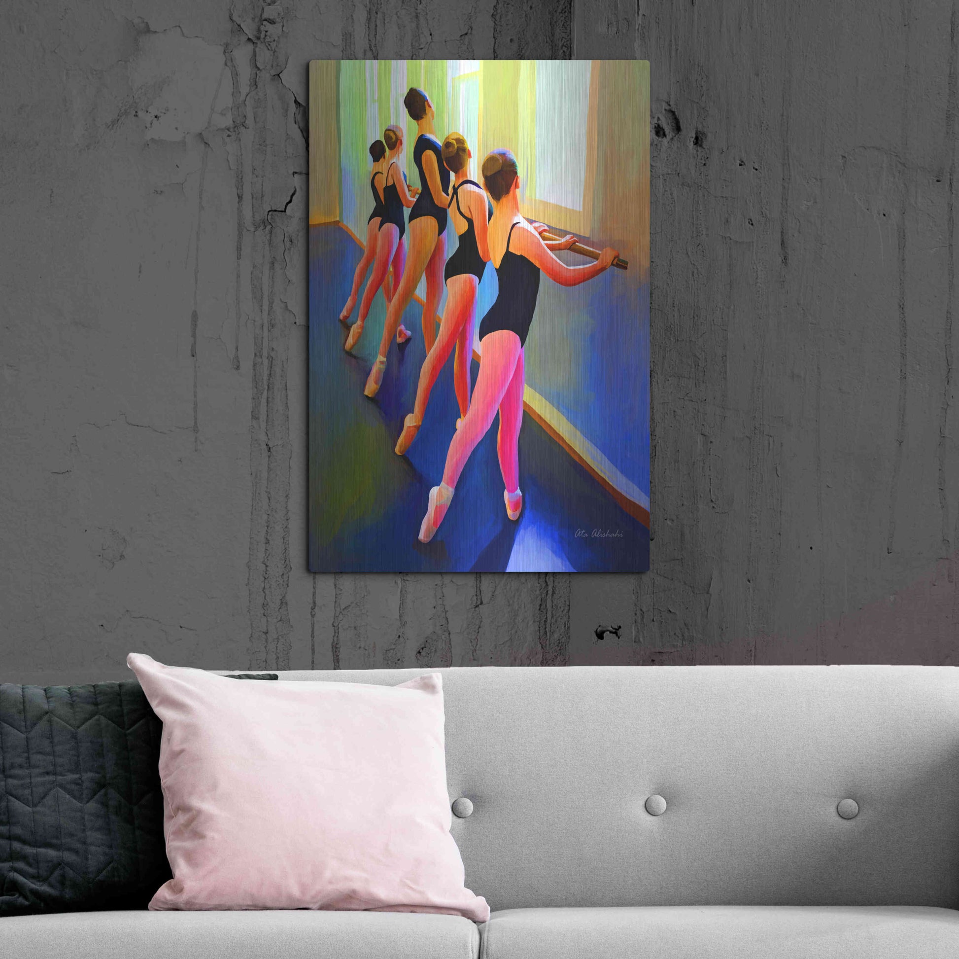 Luxe Metal Art 'Ballet Dance' by Ata Alishahi, Metal Wall Art,24x36