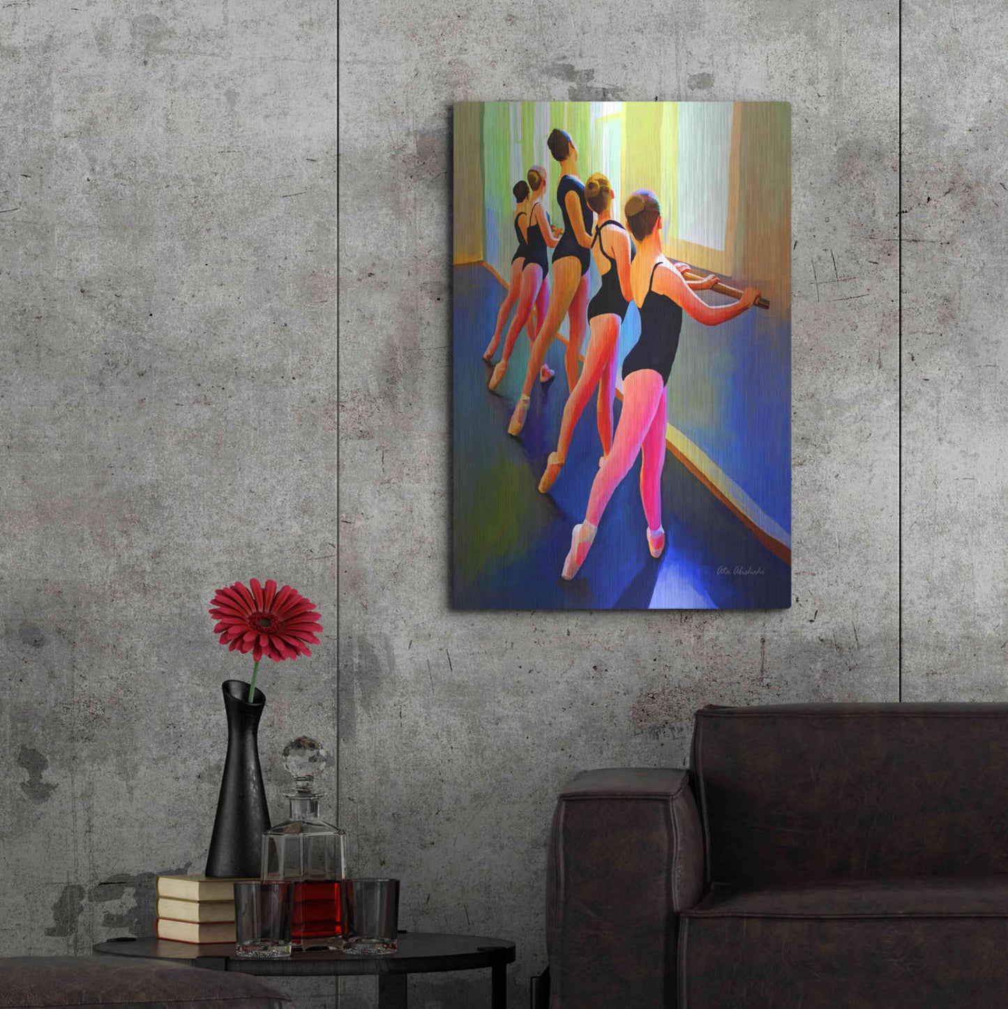 Luxe Metal Art 'Ballet Dance' by Ata Alishahi, Metal Wall Art,24x36