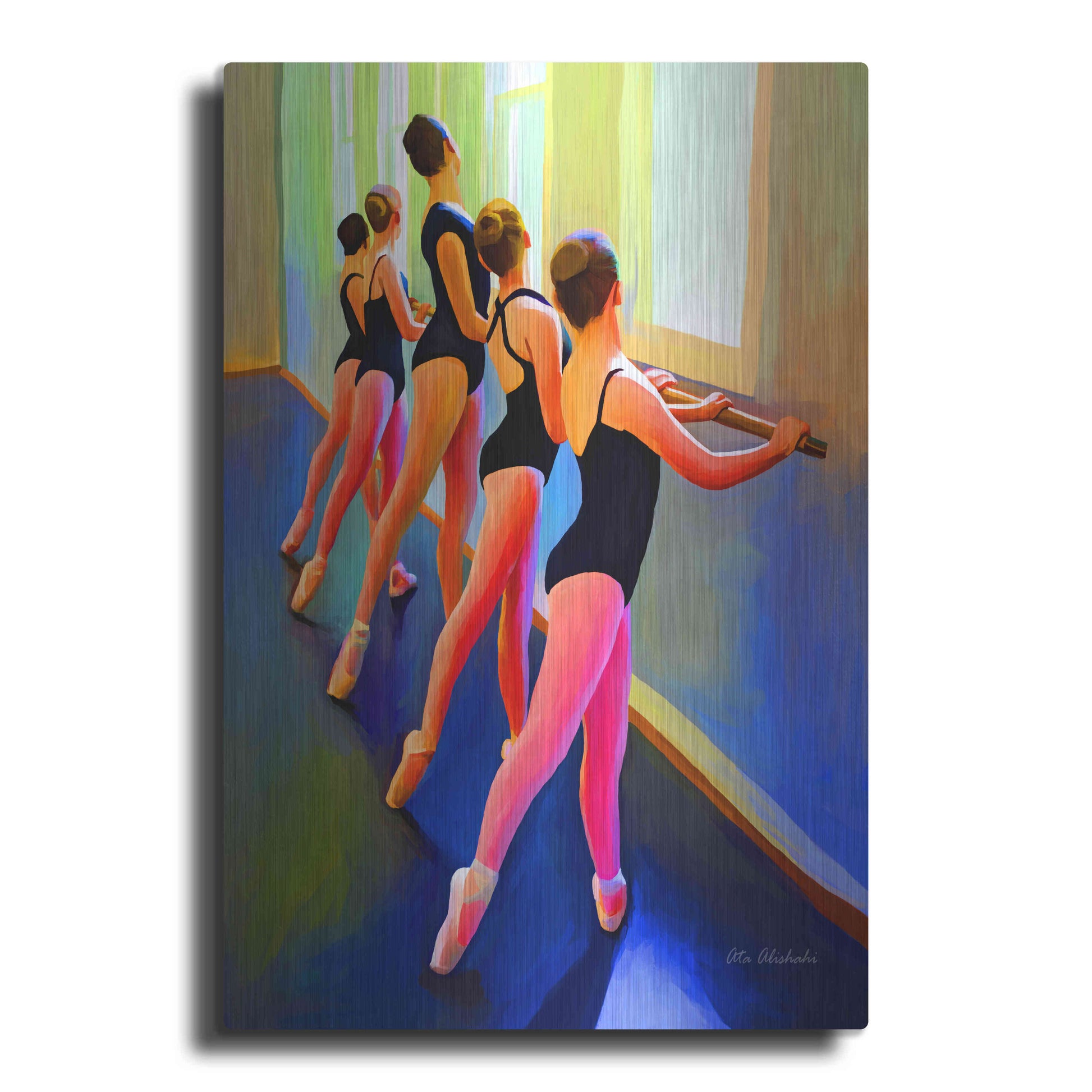 Luxe Metal Art 'Ballet Dance' by Ata Alishahi, Metal Wall Art