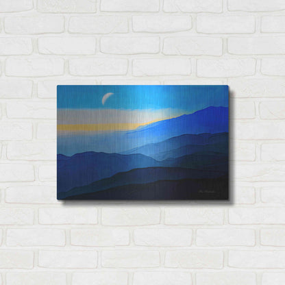 Luxe Metal Art 'Blue Mountains' by Ata Alishahi, Metal Wall Art,24x16