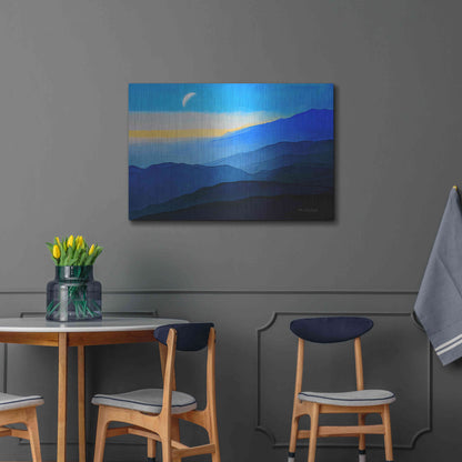 Luxe Metal Art 'Blue Mountains' by Ata Alishahi, Metal Wall Art,36x24