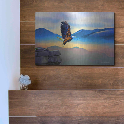 Luxe Metal Art 'Fly Higher' by Ata Alishahi, Metal Wall Art,16x12