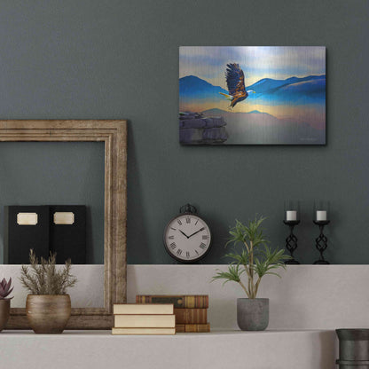 Luxe Metal Art 'Fly Higher' by Ata Alishahi, Metal Wall Art,16x12