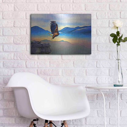 Luxe Metal Art 'Fly Higher' by Ata Alishahi, Metal Wall Art,24x16