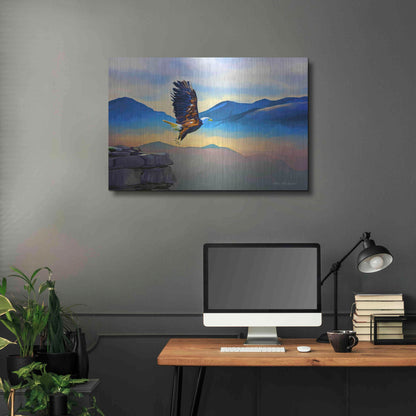 Luxe Metal Art 'Fly Higher' by Ata Alishahi, Metal Wall Art,36x24