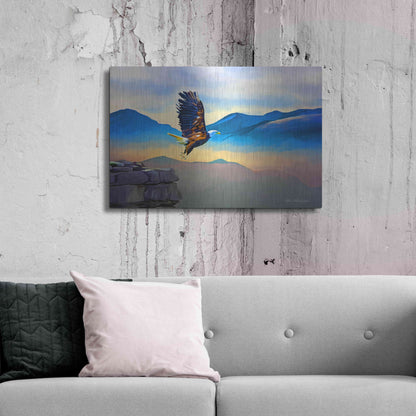 Luxe Metal Art 'Fly Higher' by Ata Alishahi, Metal Wall Art,36x24