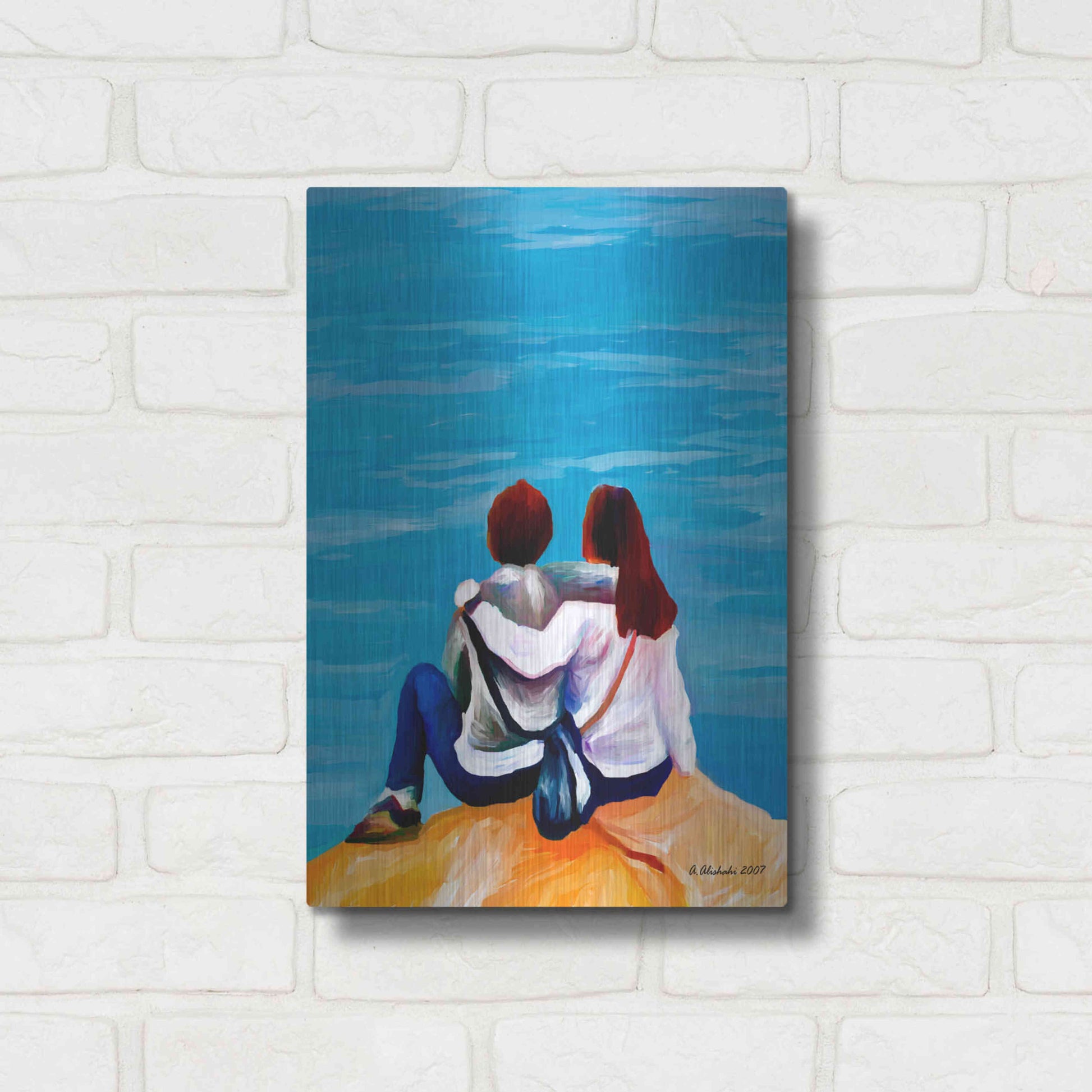 Luxe Metal Art 'A moment to remember' by Ata Alishahi, Metal Wall Art,12x16