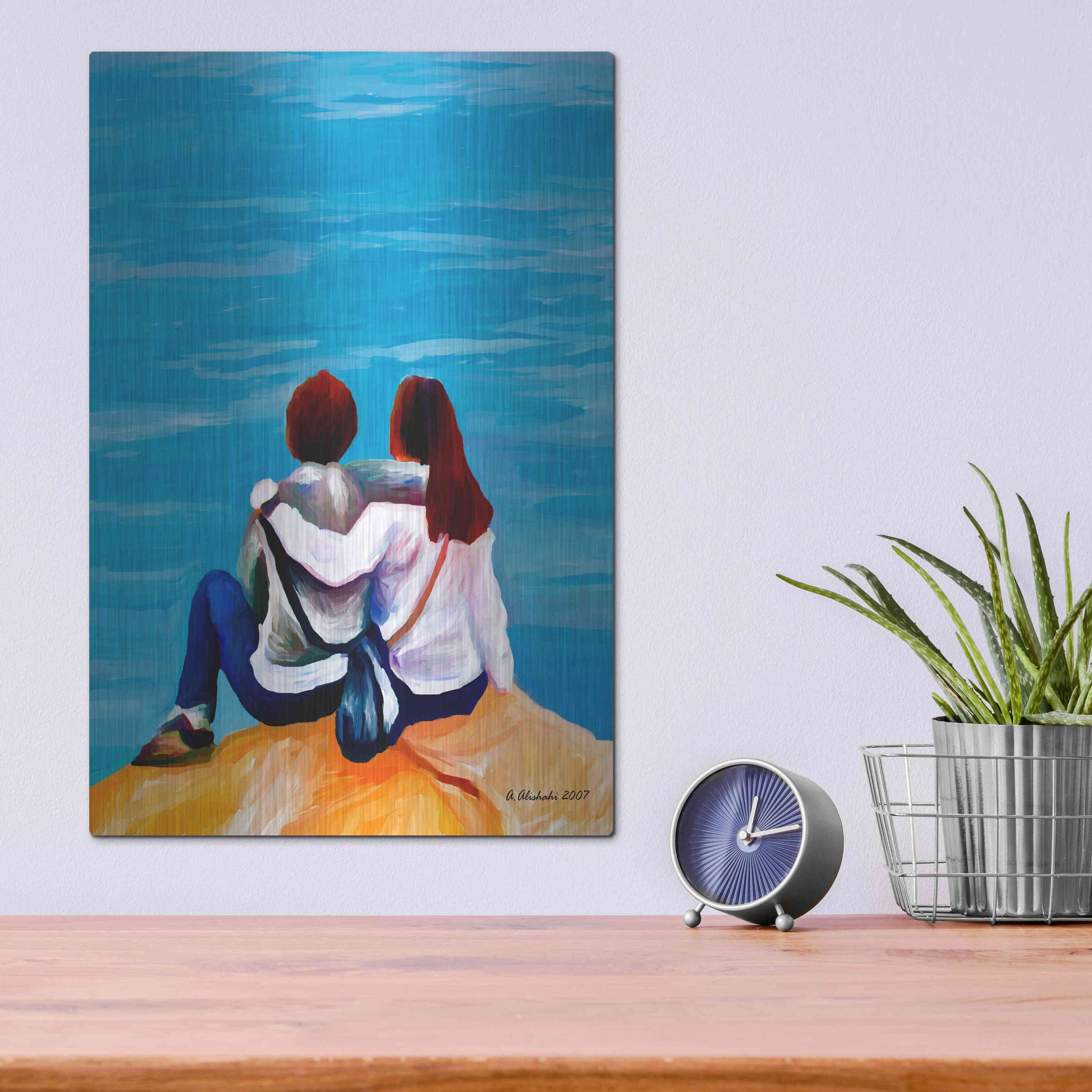 Luxe Metal Art 'A moment to remember' by Ata Alishahi, Metal Wall Art,12x16