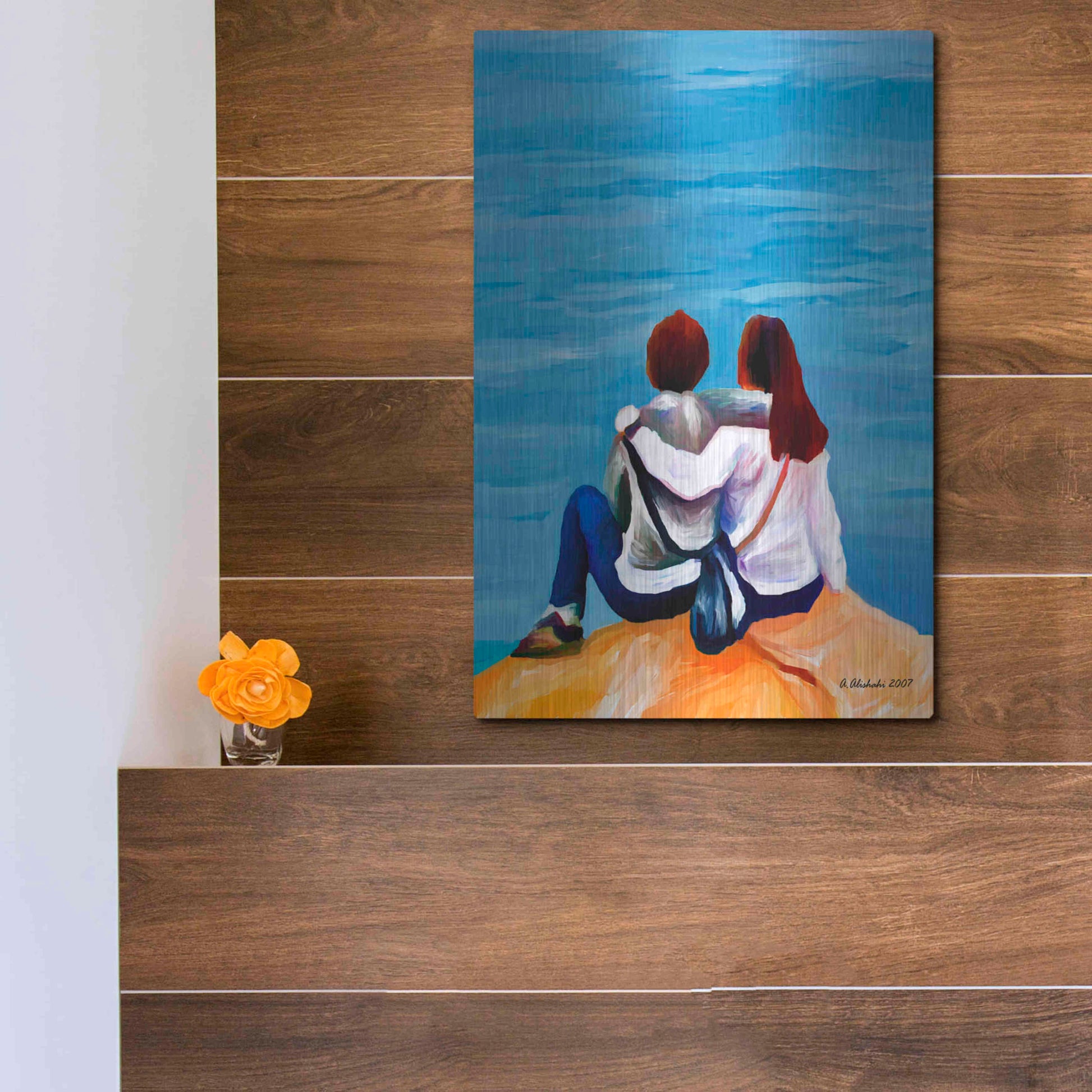 Luxe Metal Art 'A moment to remember' by Ata Alishahi, Metal Wall Art,12x16