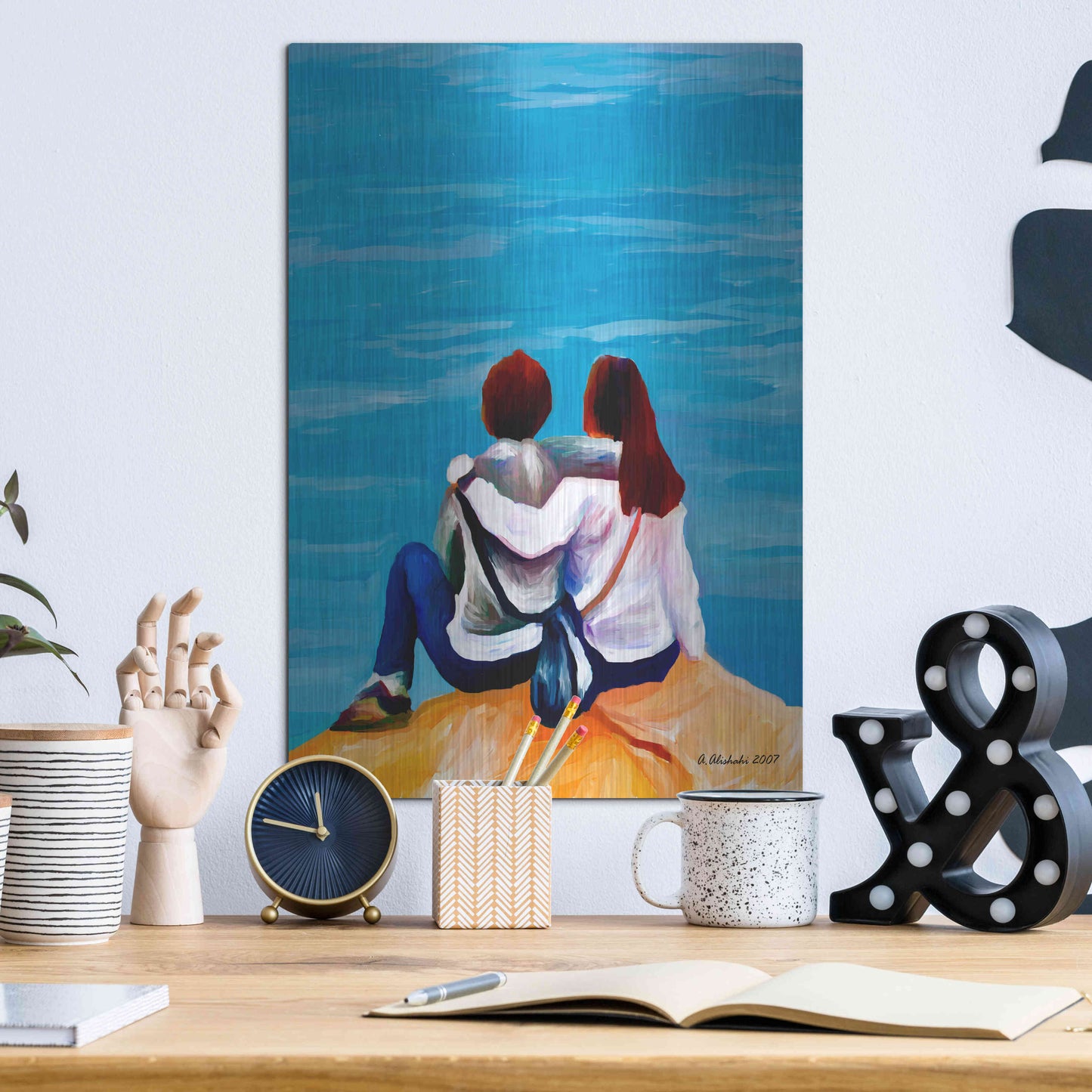 Luxe Metal Art 'A moment to remember' by Ata Alishahi, Metal Wall Art,12x16